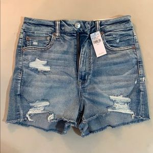 American Eagle Super High Waisted Jean Shorts